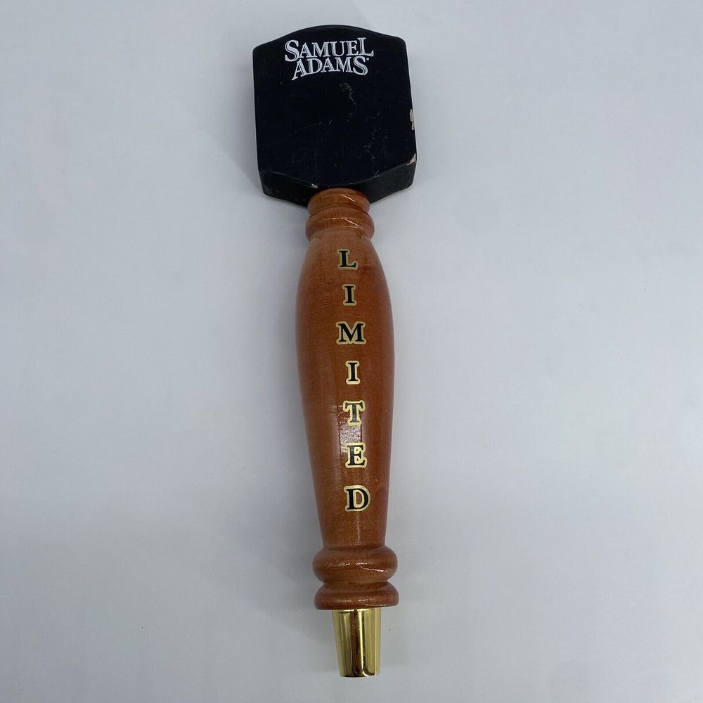VTG SAMUEL ADAMS Limited Wooden 'Chalkboard Top' Beer Bar Tap Handle‎ Man Cave
